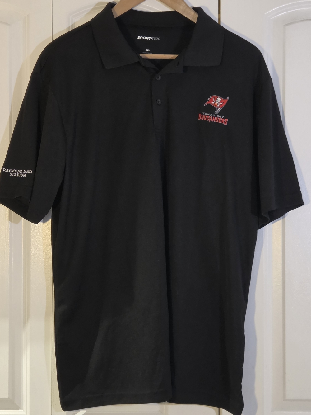 Sport-Tek Tampa Bay Buccaneers Black Polo Shirt